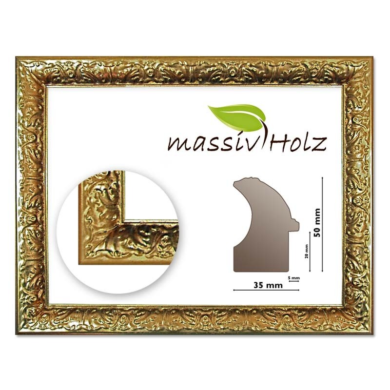 /Barockrahmen gold verziert Serie 267 HxB 50x35mm