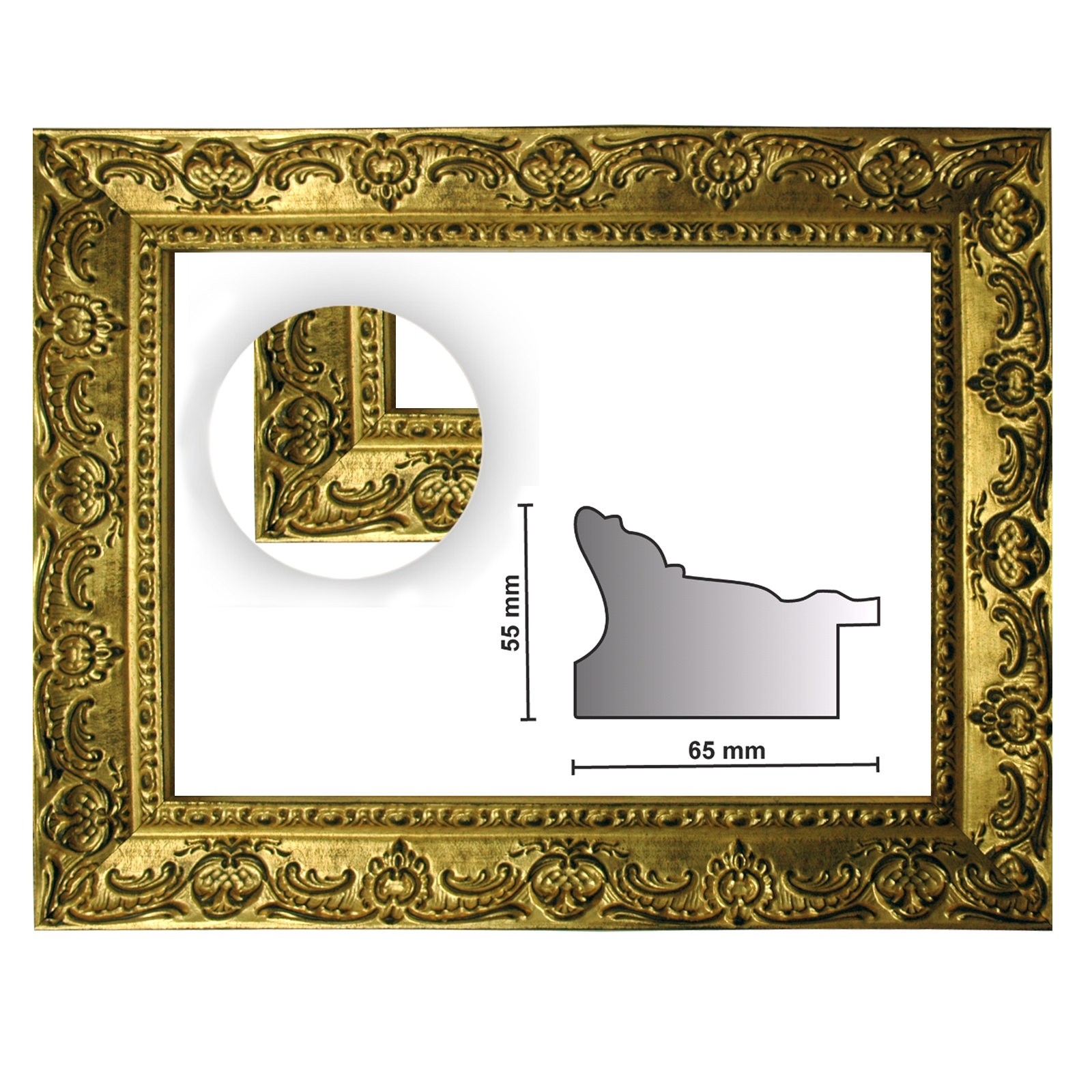 Barockrahmen gold verziert 976 ORO 