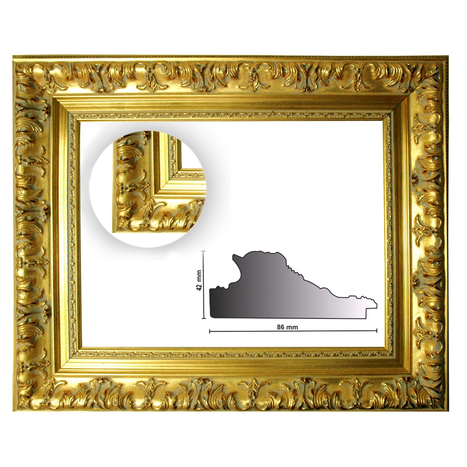 Barockrahmen gold verziert 979 ORO