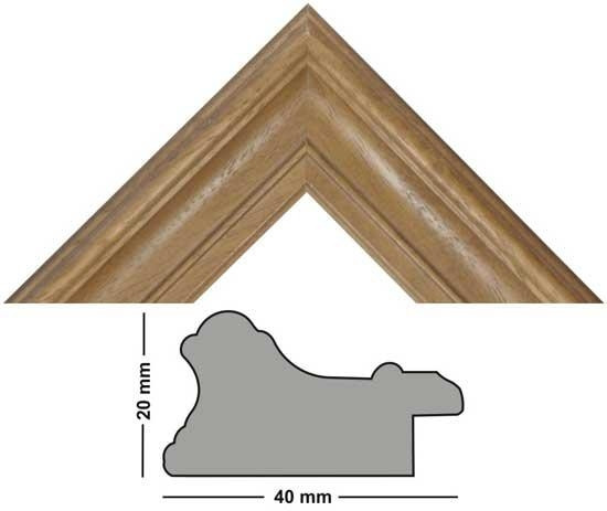 Bilderleiste Holz 266/149 eiche