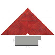 Bilderleiste 4108 RSS rot mit Karomuster