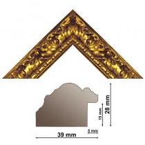 Bilderleiste 333 ORO gold verziert