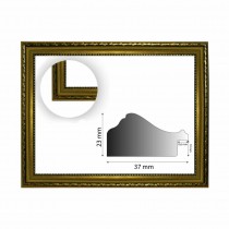 /Barockrahmenantik gold verziert 813 ORO HxB 23x37 mm