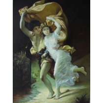 Ölgemälde auf Keilrahmen 60x90 cm Tanzendes Paar, handgemalt