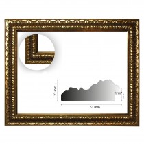 Barockrahmenantik gold verziert 844 ORO HxB 22x47 mm