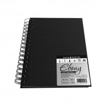 Ebony Skizzenbuch Spiral 50 Blatt  - 160g/m² Hochformat A5