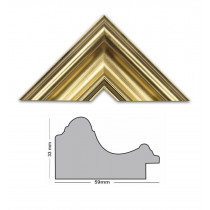 Bilderleiste gold patiniert