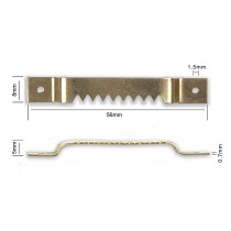 Hanger with spikes, brass bridge large, 56 mm long