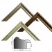 Kunststoffleiste 939 gold, silber, weiß verziert HxB 19x21 mm