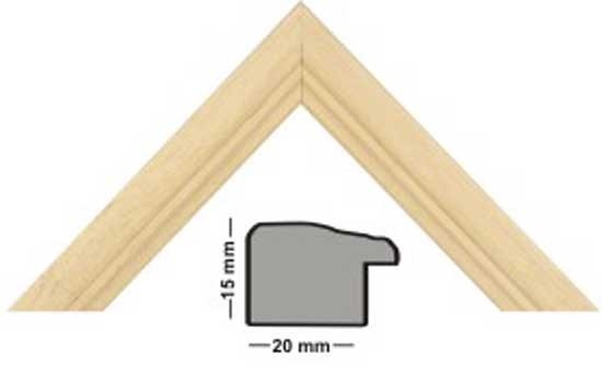 en bois moulage 120 NAT