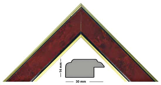 Bilderleiste Holz 30 R Wurzelholz glanz
