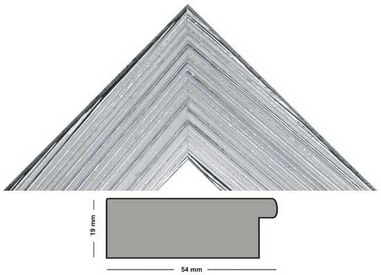 Bilderleiste Toscana 836 ARG Silber gestreift