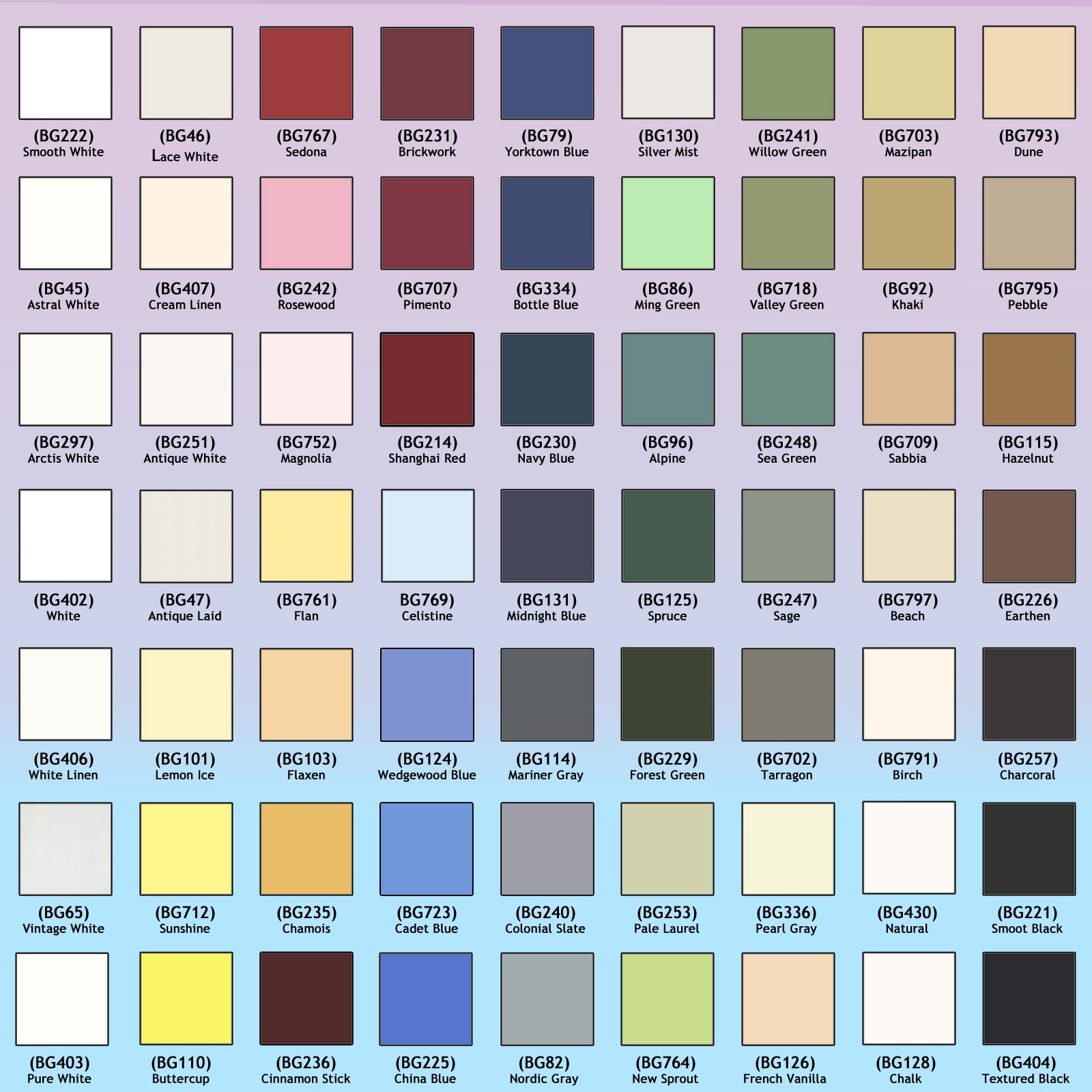 Berkshire 813x1205 mm contrecollés, différentes couleurs