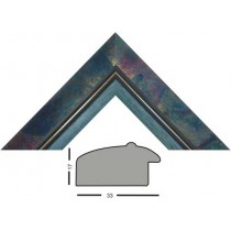 Bilderleiste SDL 343 blau m. Goldstrich