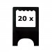20 x Aufhänger für Leichtschaumplatten